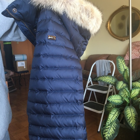 **SOLD**EUC Andrew Marc Blue Winter Coat Women’s Size Large - Picture 4 of 8